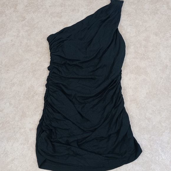 WHITE HOUSE BLACK MARKET One Shoulder Top Slinky Size XS - Picture 1 of 4